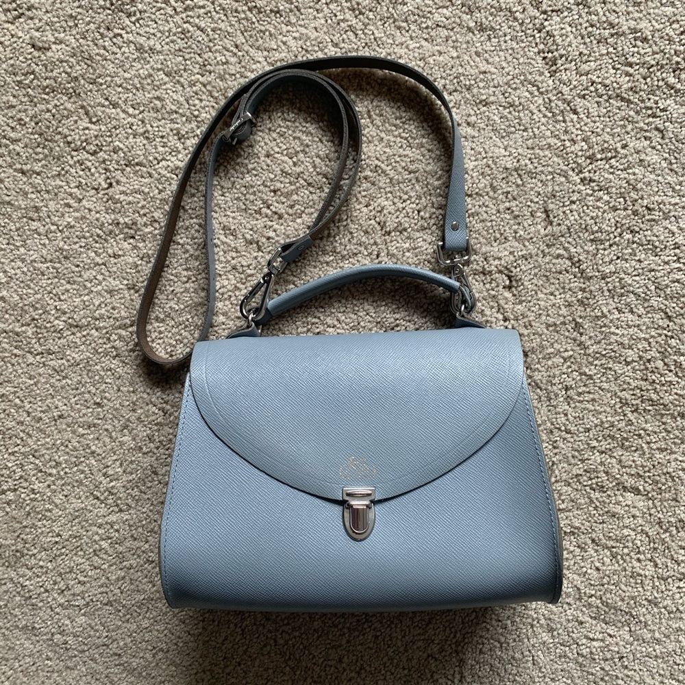 Cambridge Satchel Poppy Bag French Grey Saffiano